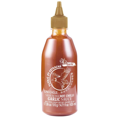 Omáčka Sriracha hot chilli s česnekem Uni Eagle 210 ml