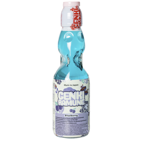 Nápoj Genki Ramune s příchutí borůvka 200 ml