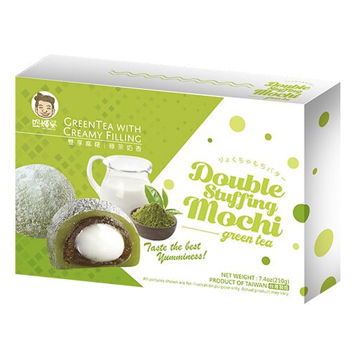 Mochi dvojitá náplň zelený čaj Szu shen po 210 g