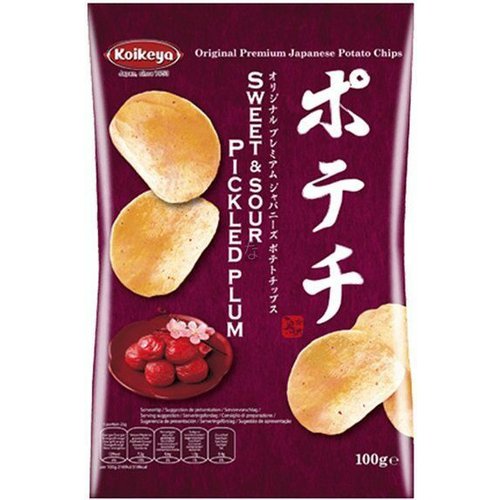 Chipsy s příchutí umeboshi Koikeya 100g