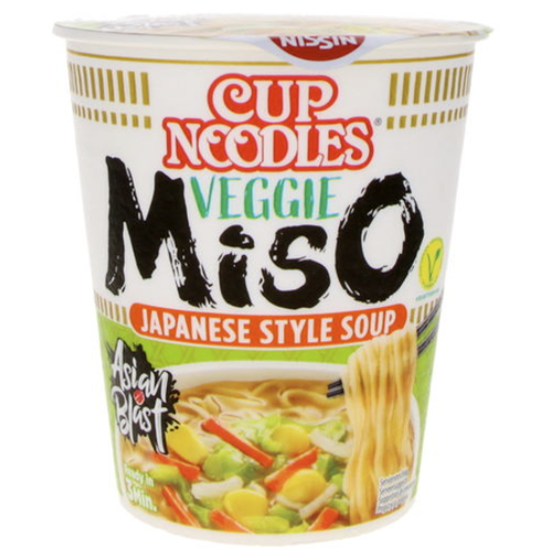 Nudlová polévka s miso příchutí Nissin cup 67 g