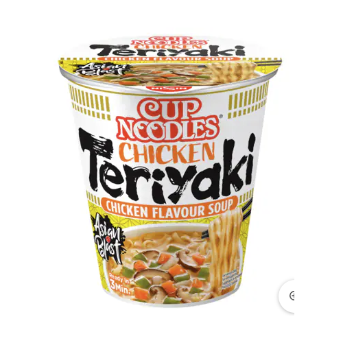 Nudlová polévka s kuřecí teriyaki příchutí Nissin cup 67 g