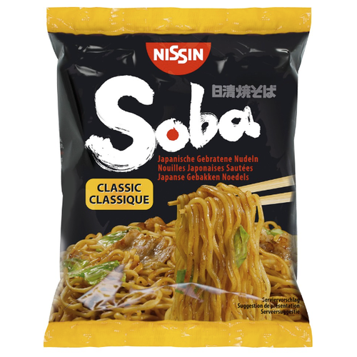 Nudle s omáčkou Soba Classic Nissin 109 g