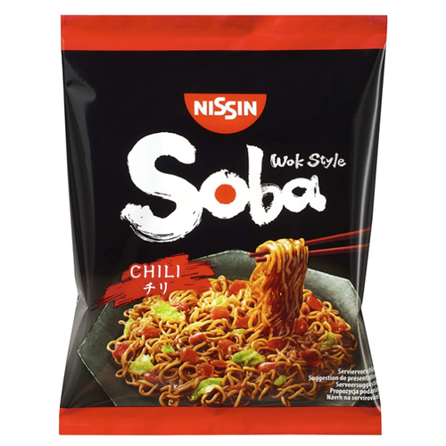 Nudle s omáčkou Soba Chilli Nissin 111 g