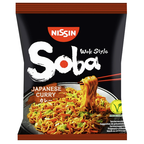 Nudle s omáčkou Soba Japanese curry Nissin 111 g