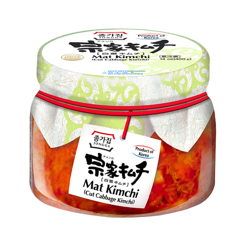 Kimchi Mat krájené dóza Jongga 400g