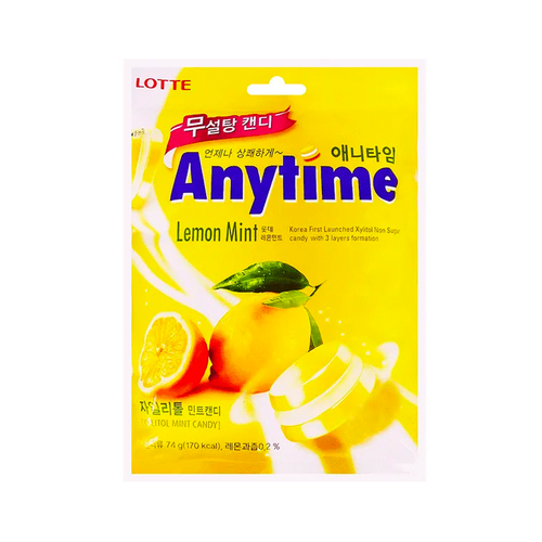 Bonbóny Anytime Lemon Mint Lotte 60g