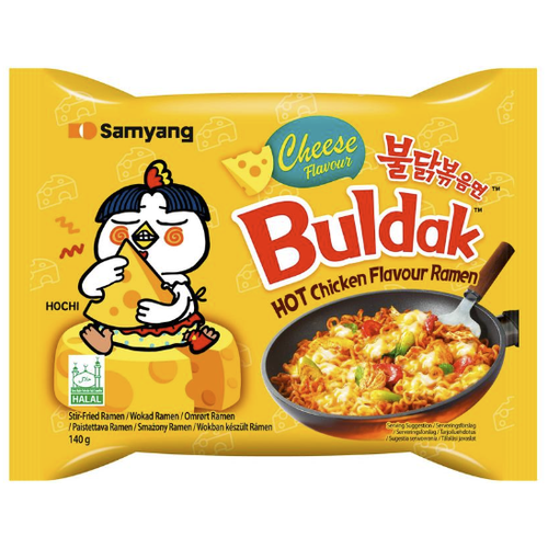 Nudle s omáčkou Hot Chicken Cheese Samyang 140 g