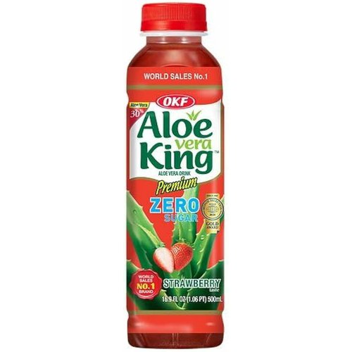 Nápoj Aloe vera jahoda bez cukru OKF 500ml