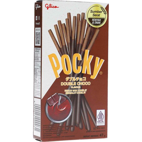 Pocky tyčinky double čokoláda 47 g