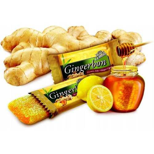 Zázvorový bonbón citrón s meden Gingerbon 1ks