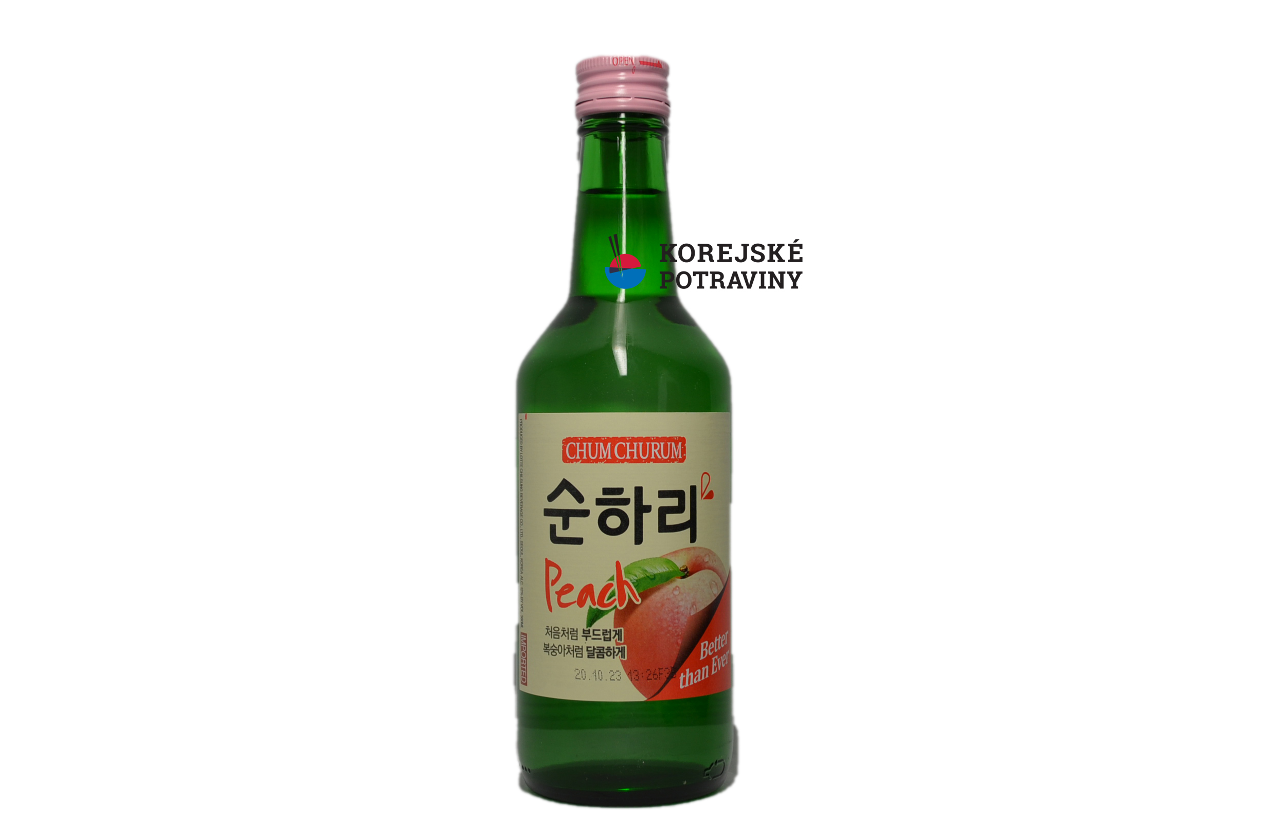 Chum churum Soju broskev Lotte 360ml - korpot.cz, korpot, korejskepotraviny